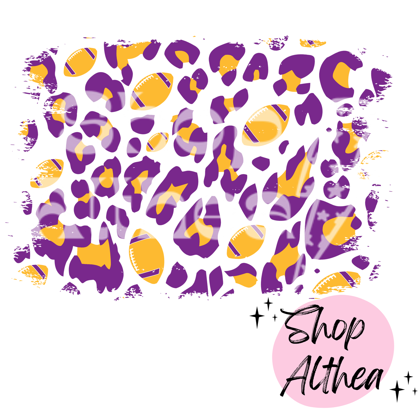 Sublimation Transfer - TEAM COLORS LEOPARD