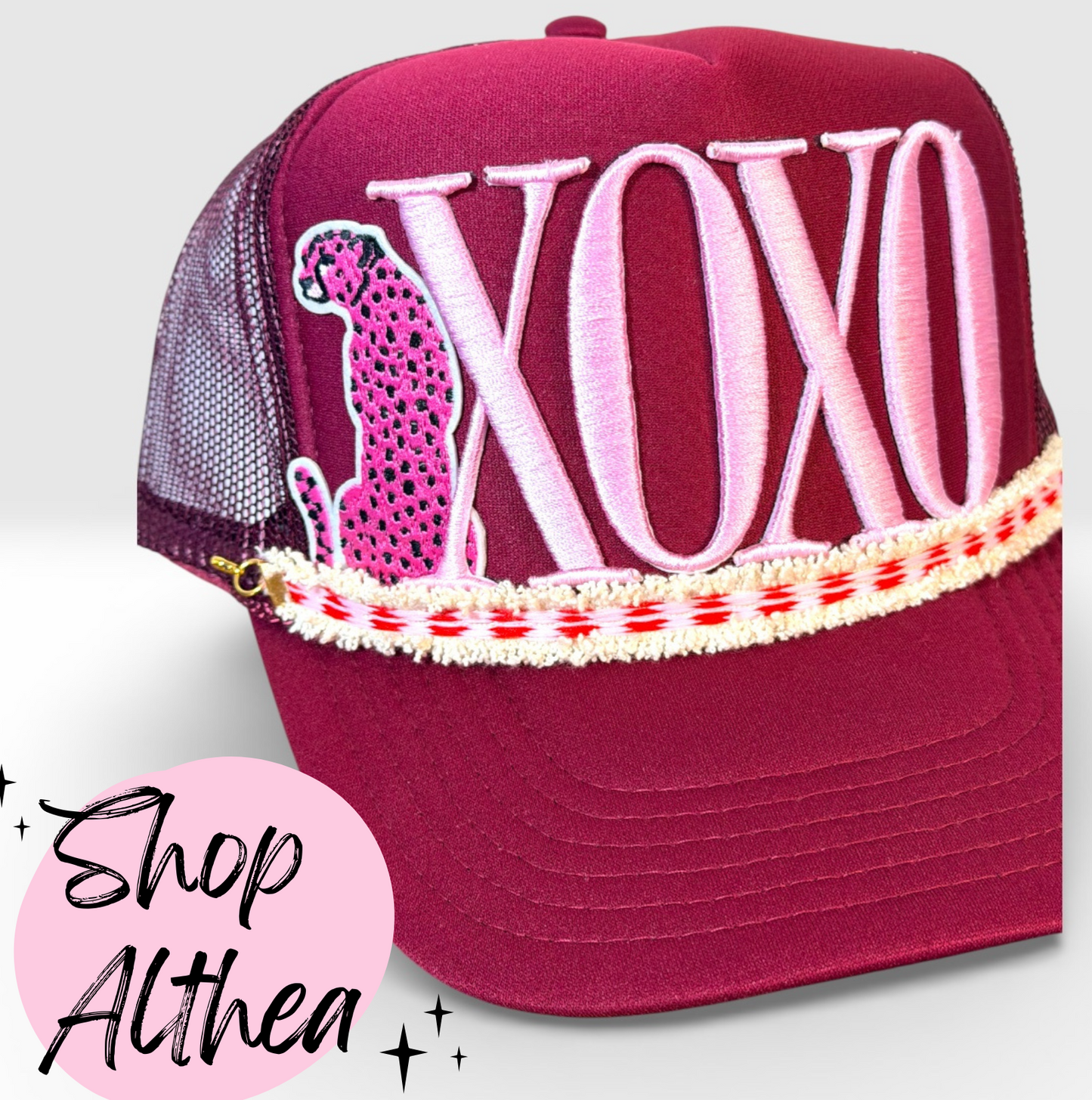 Pink Cheetah Embroidered Patch