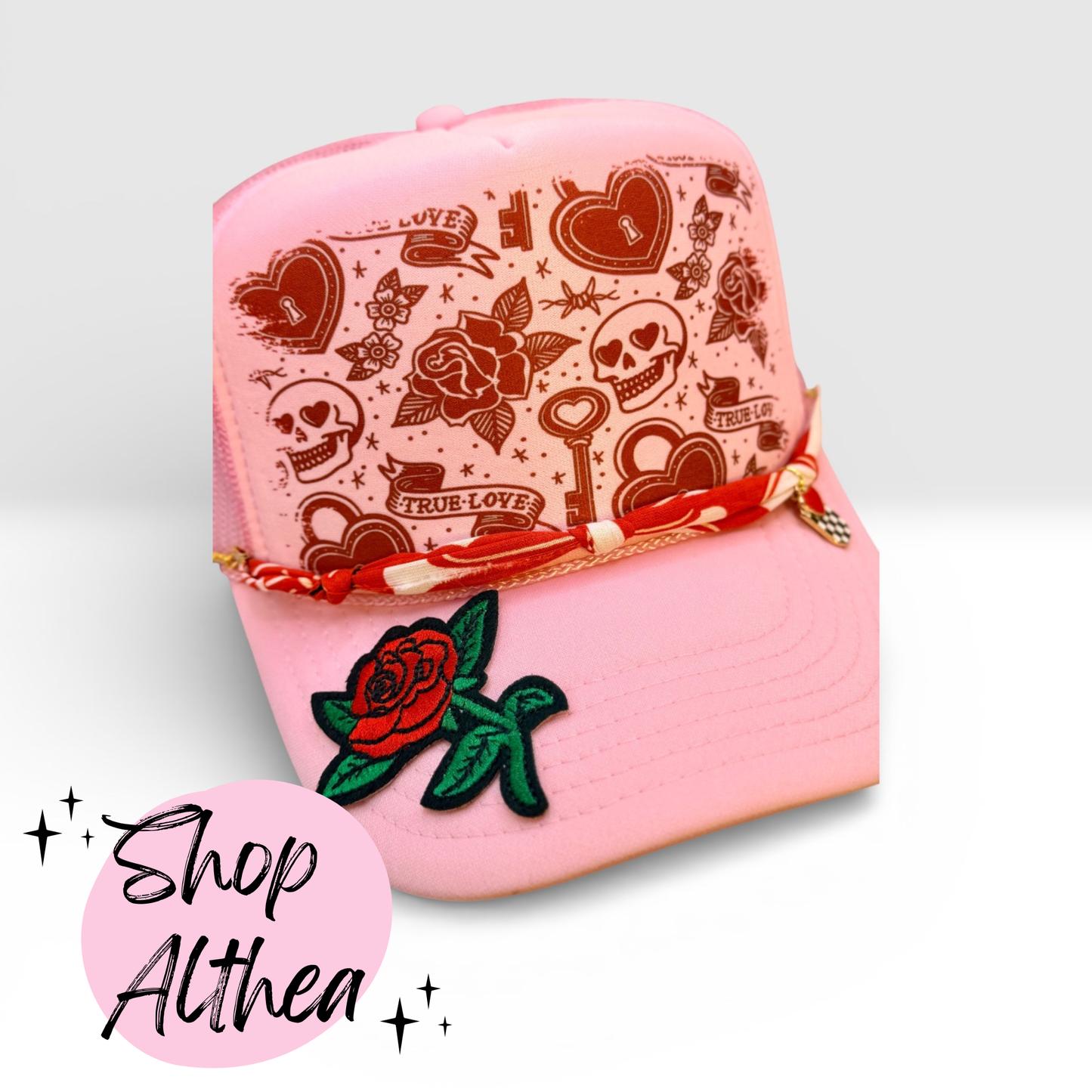 Rose Embroidered Patch