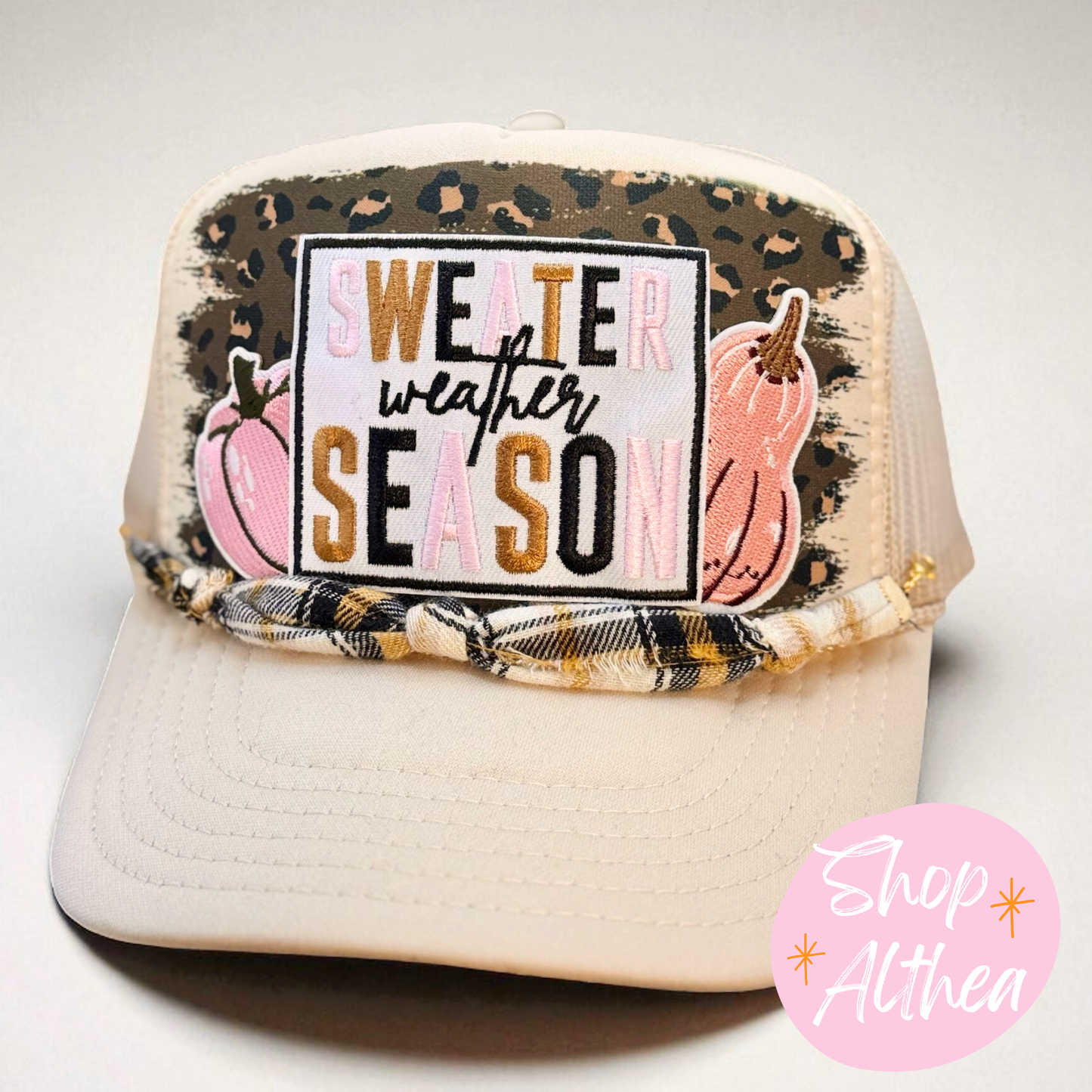 "Sweater Weather Season" Embroidered Patch