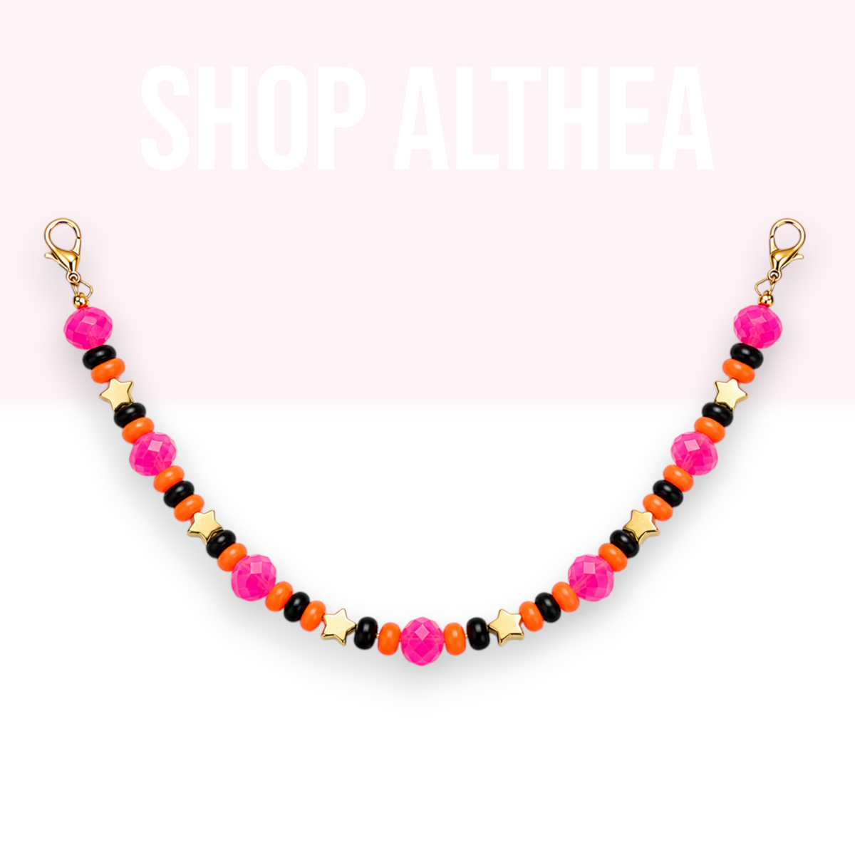 Pink Orange & Gold Stars Hatchain