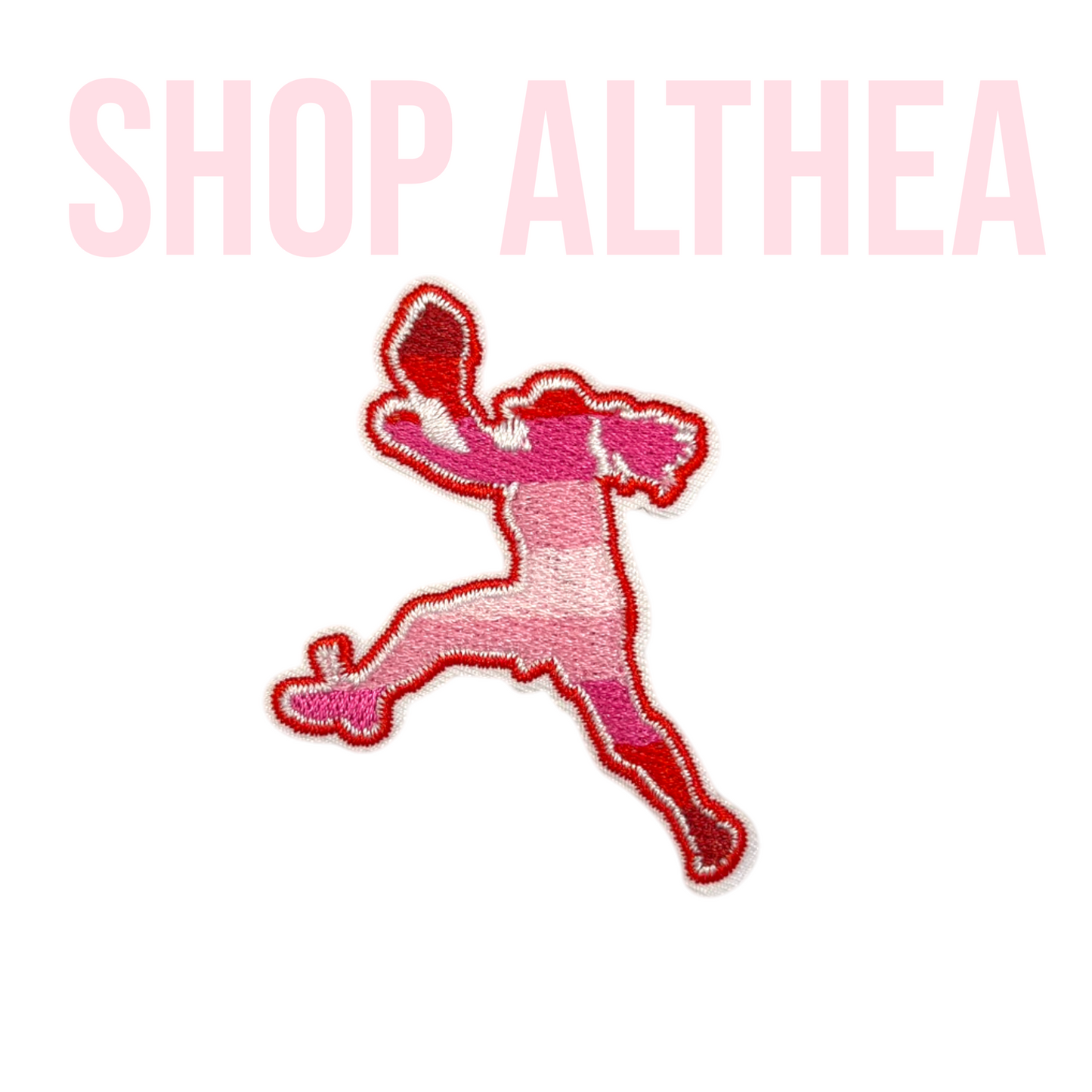 Pink Softball Girl Filler - Embroidered Patch