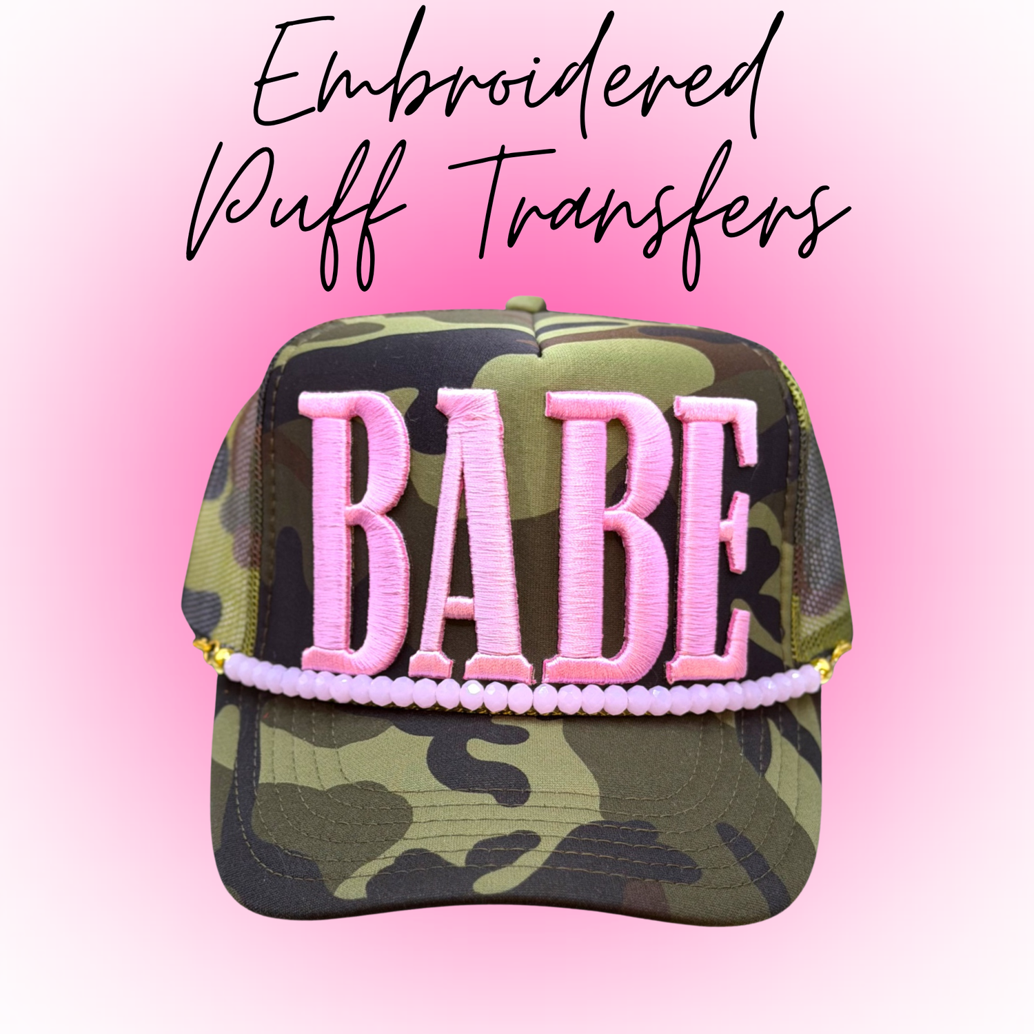 Puff Embroidered Transfers