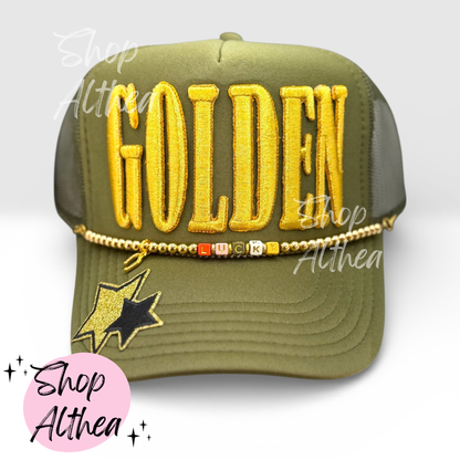 GOLDEN Embroidered Puff Transfer