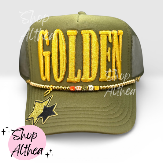 GOLDEN Embroidered Puff Transfer