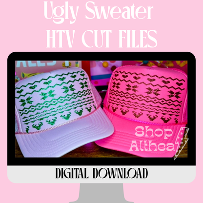 DIGITAL DOWNLOAD - Ugly Sweater HTV Pattern