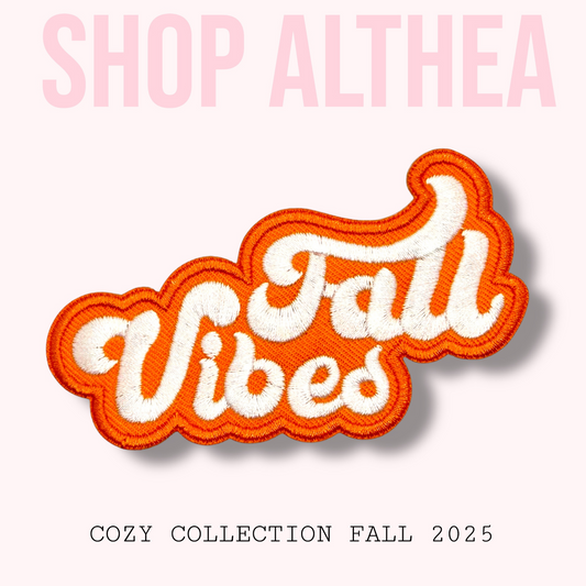 "Fall Vibes" Embroidered Patch