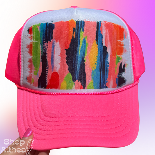 Sublimation Transfer - Multicolored Brushstroke Background