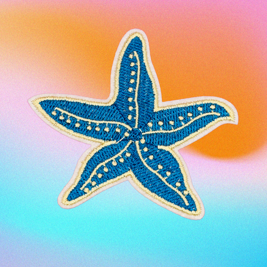 Starfish (Deep Blue) Embroidered Patch