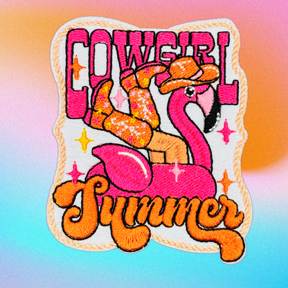 "Cowgirl Summer" Embroidered Patch