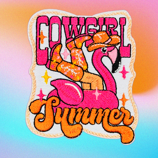 "Cowgirl Summer" Embroidered Patch