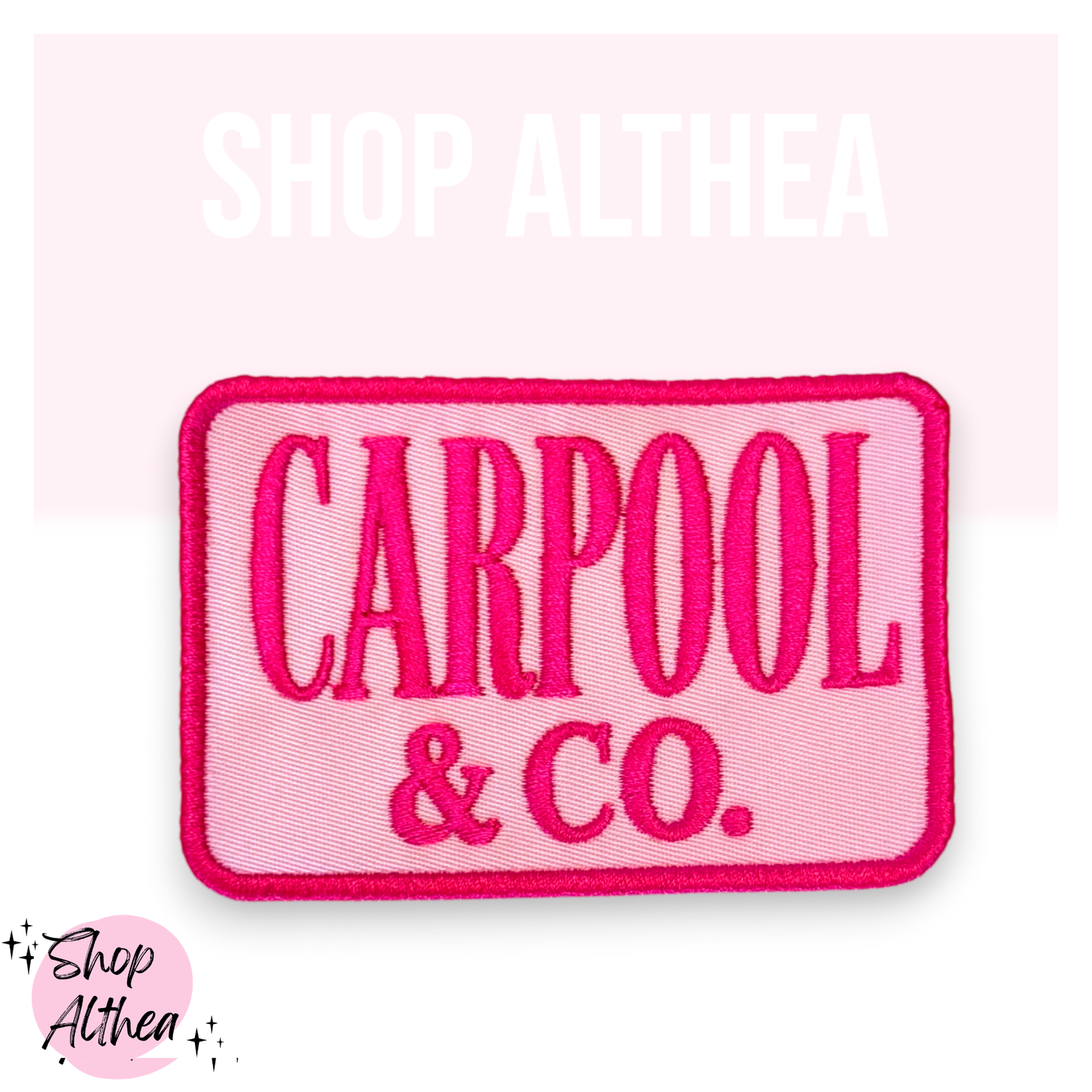 Handmade Patch - Carpool & Co. Embroidered Patch