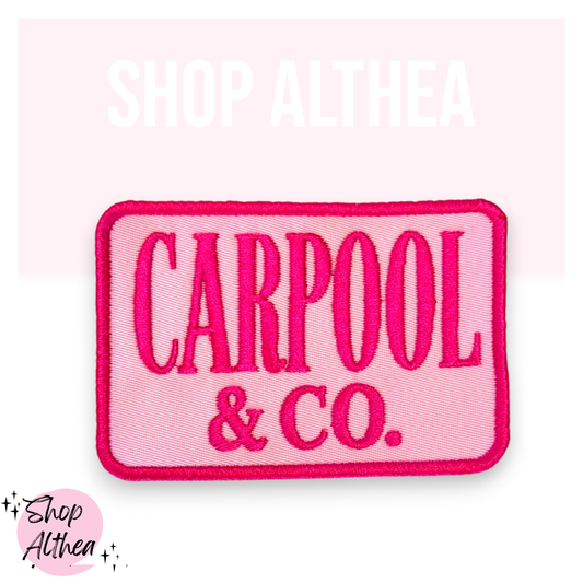 Handmade Patch - Carpool & Co. Embroidered Patch