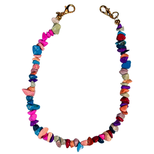 Natural Stone Hat Chain - Multicolored