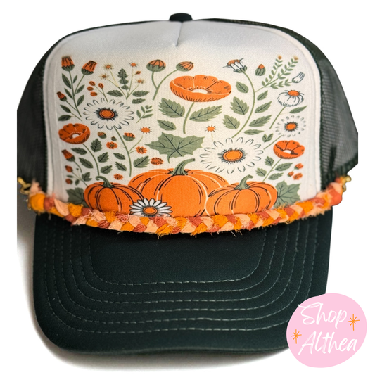 Sublimation Transfer - Boho Pumpkin Flowers