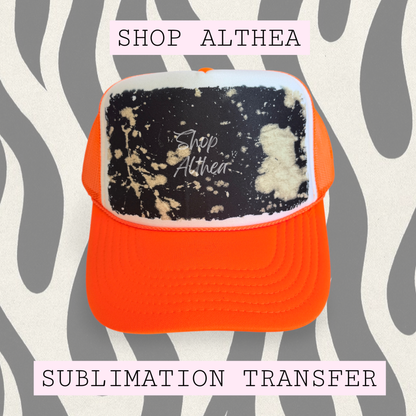 Sublimation Transfer - Bleach & Black Texture