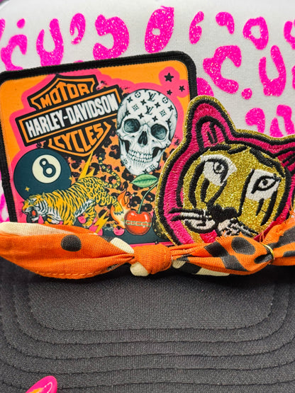Glitter Tiger Embroidered Patch