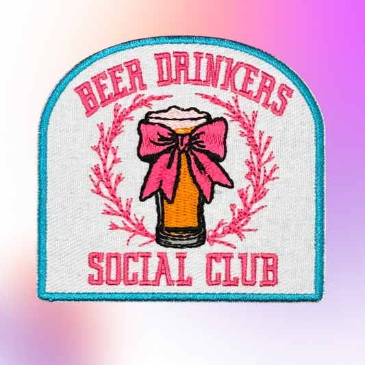 "Beer Drinkers" Embroidered Patch