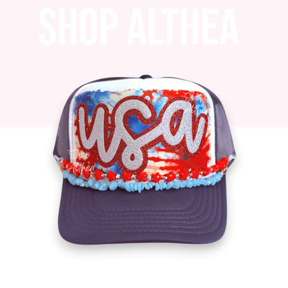 Red White Blue Tie Dye   - Sublimation Transfer