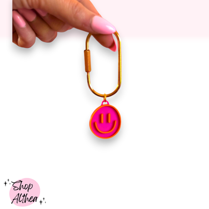 Charm - Good Vibes Smiley Pink + Orange