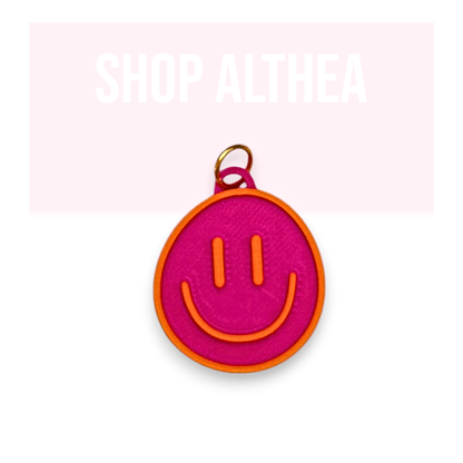 Charm - Good Vibes Smiley Pink + Orange
