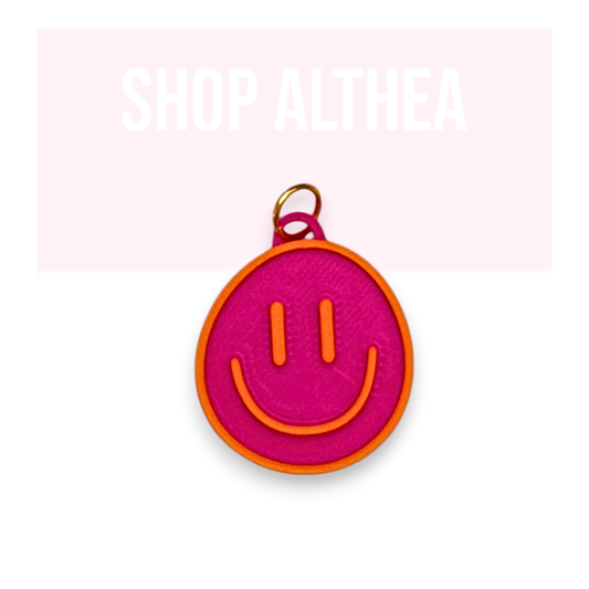 Charm - Good Vibes Smiley Pink + Orange