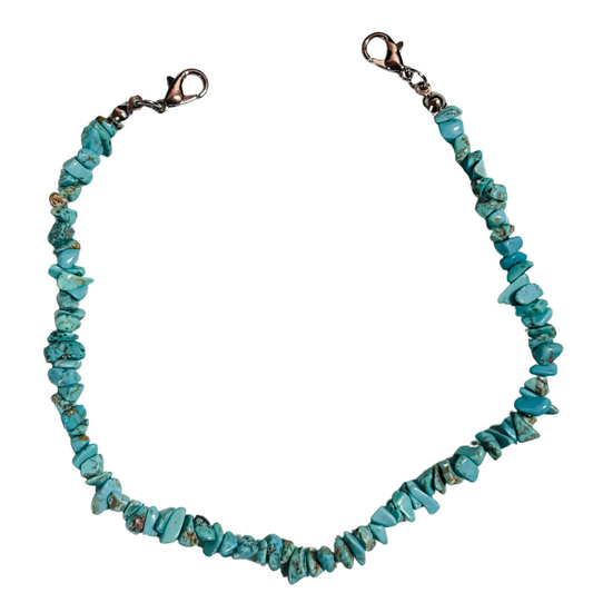 Natural Stone Hat Chain - Sea Green Turquoise