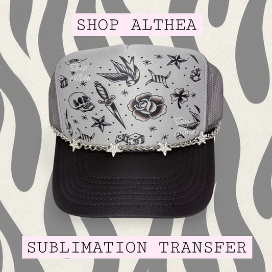 Sublimation Transfer - Vintage Tattoo Shading Pattern