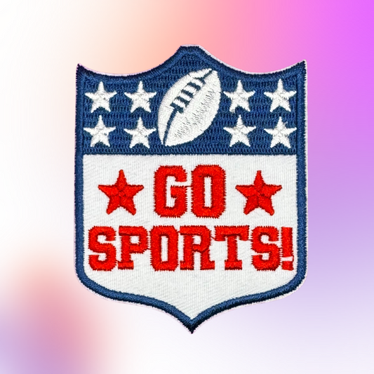 "GO SPORTS" Embroidered Patch
