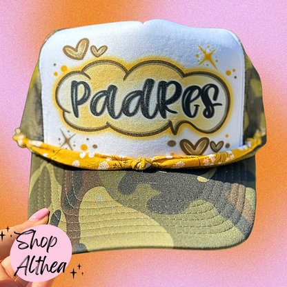Padres Airbrush Camo Trucker Hat