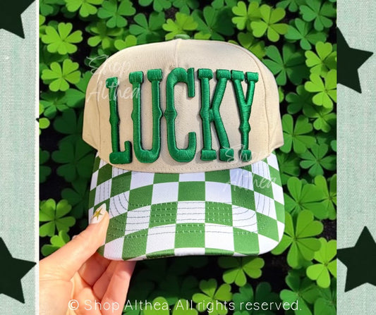 LUCKY Embroidered Puff Transfer