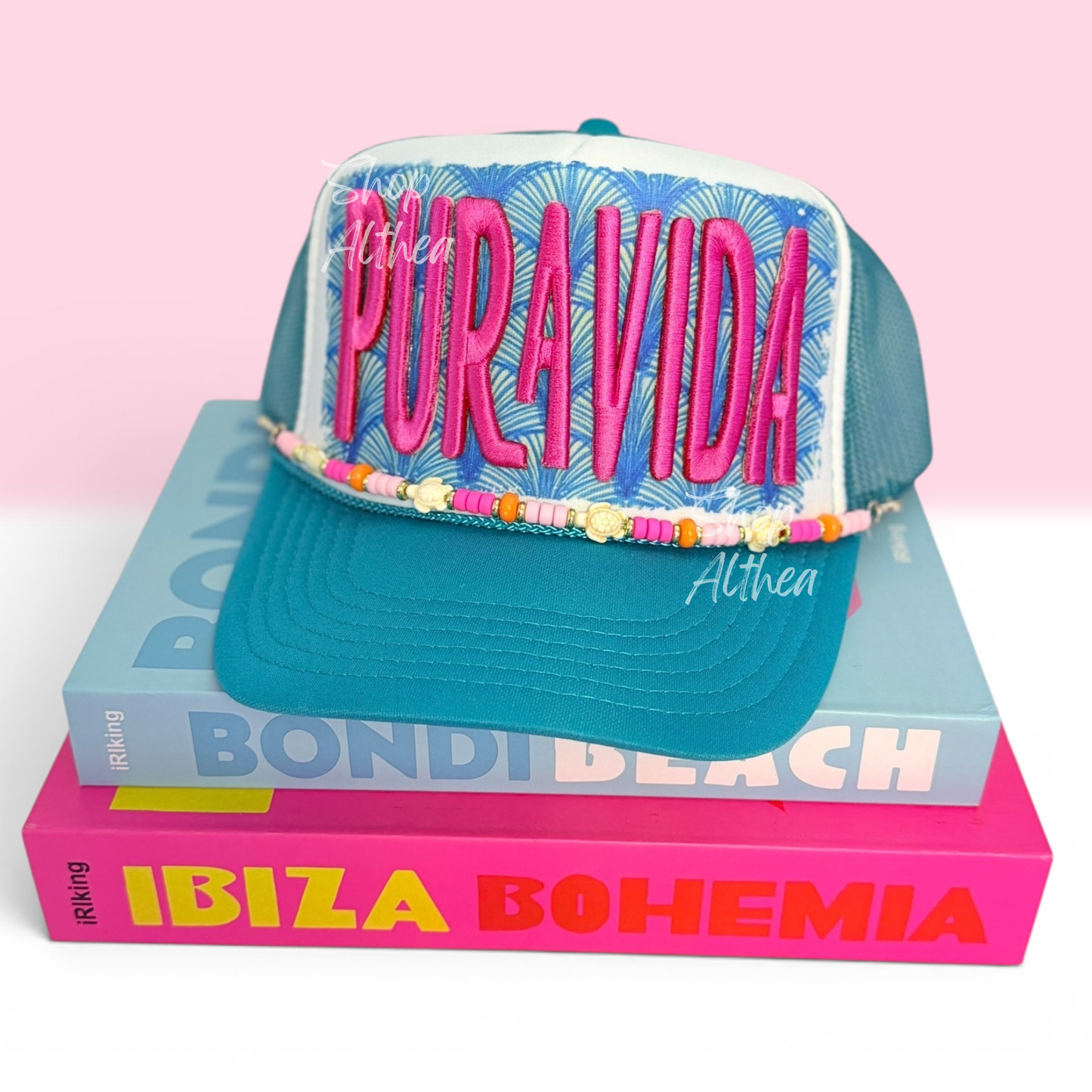 PURA VIDA - Puff Embroidered Transfer