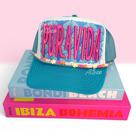PURA VIDA - Puff Embroidered Transfer