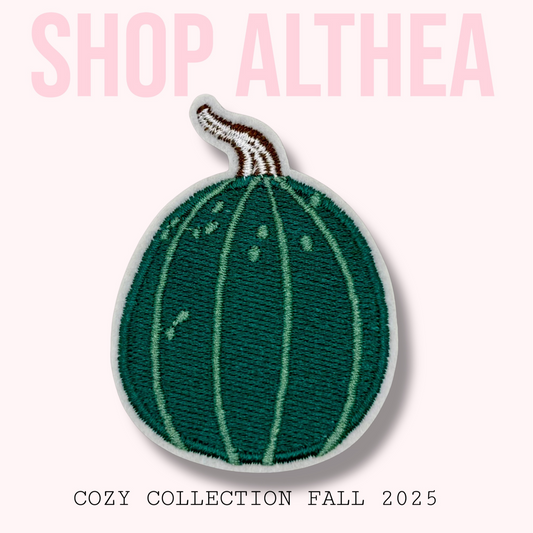Green Gourd Embroidered Patch