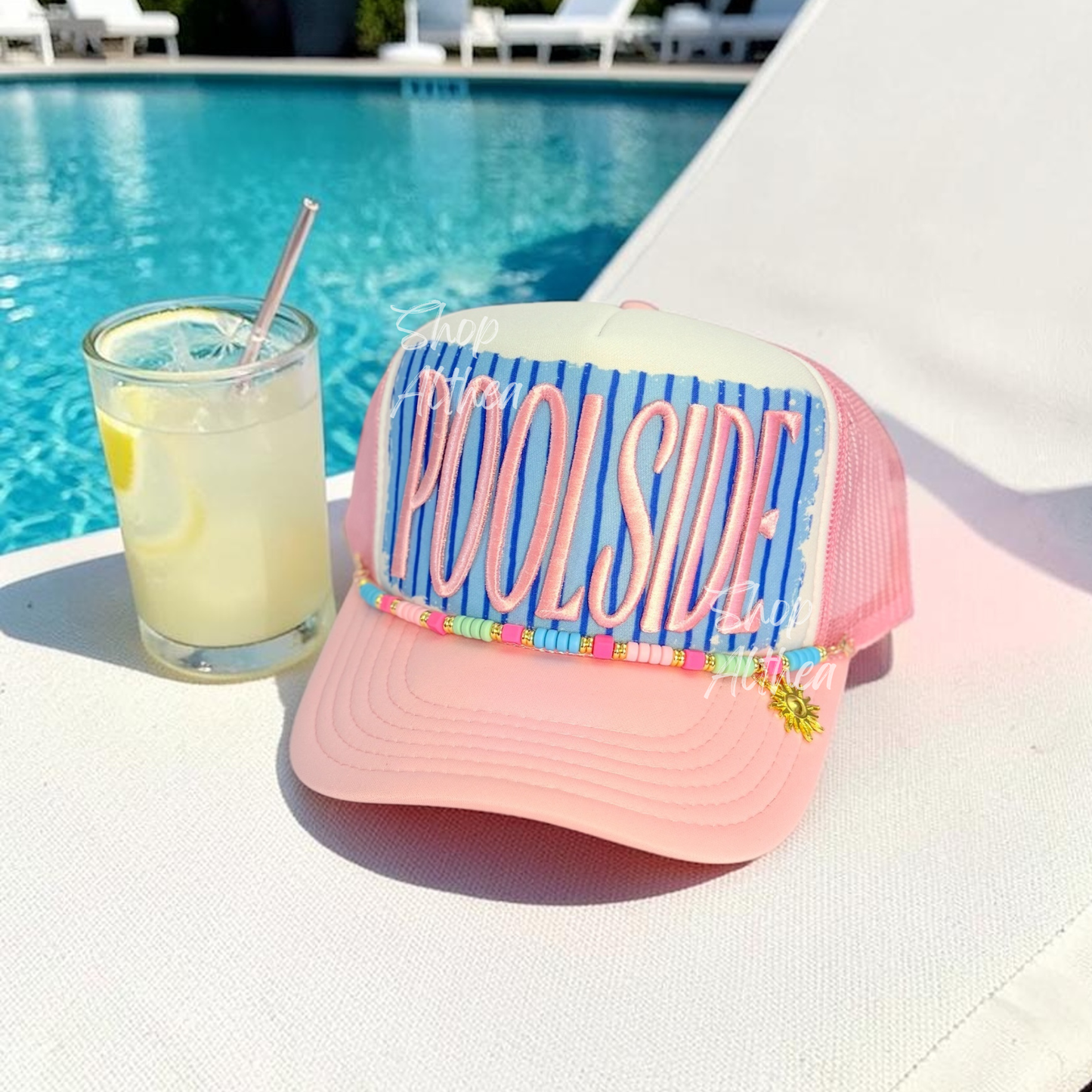 POOLSIDE - Puff Embroidered Transfer