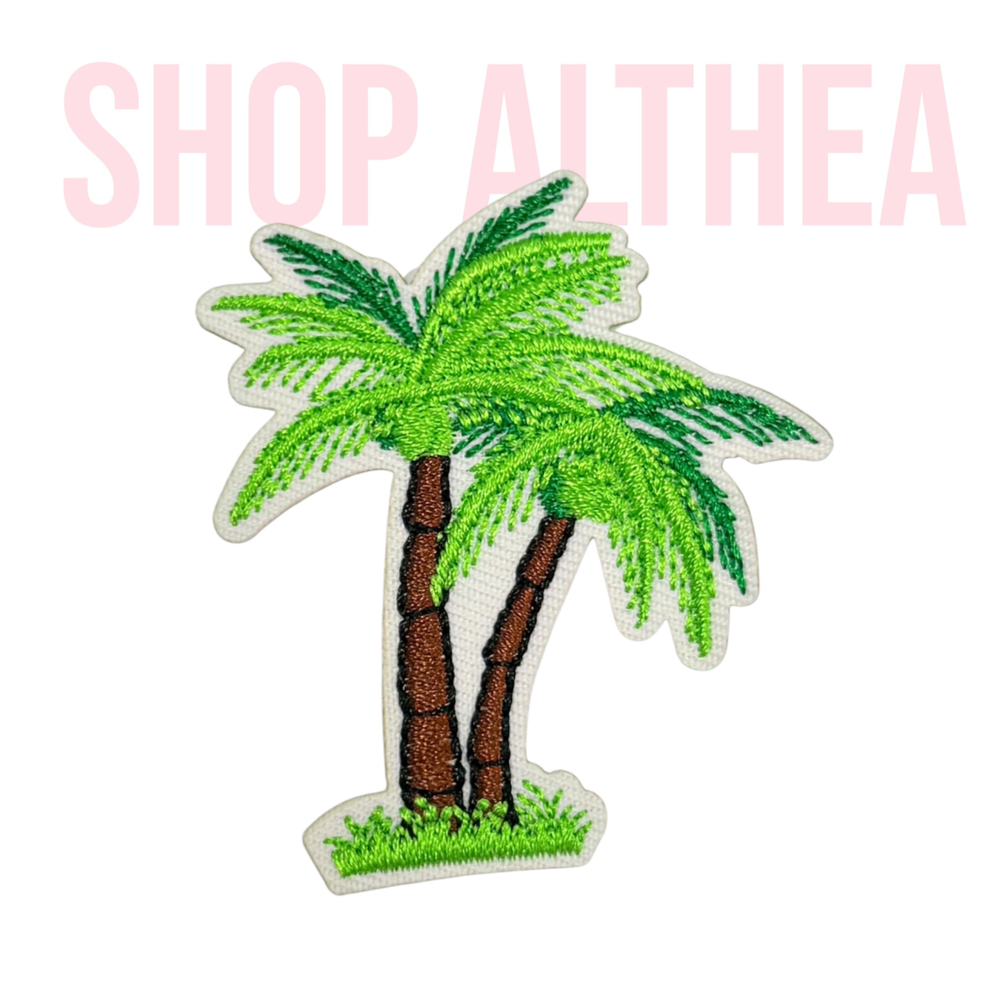 Double Palm Trees - Embroidered Filler  patch