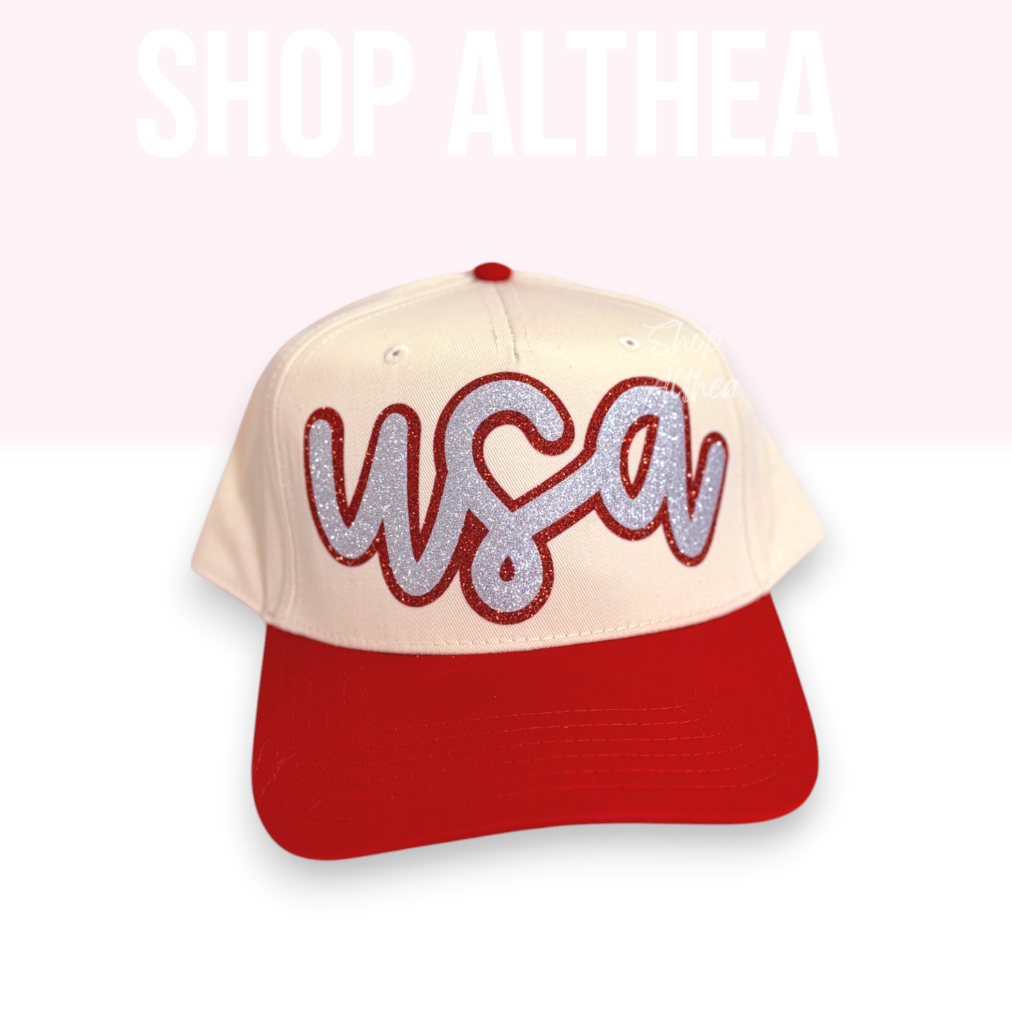 "USA" Glitter Puff - HTV Transfer