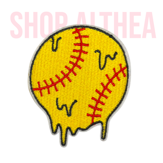 Softball Drip - Embroidered patch