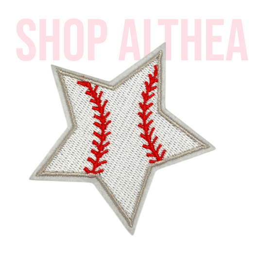 Baseball star- Embroidered Patch