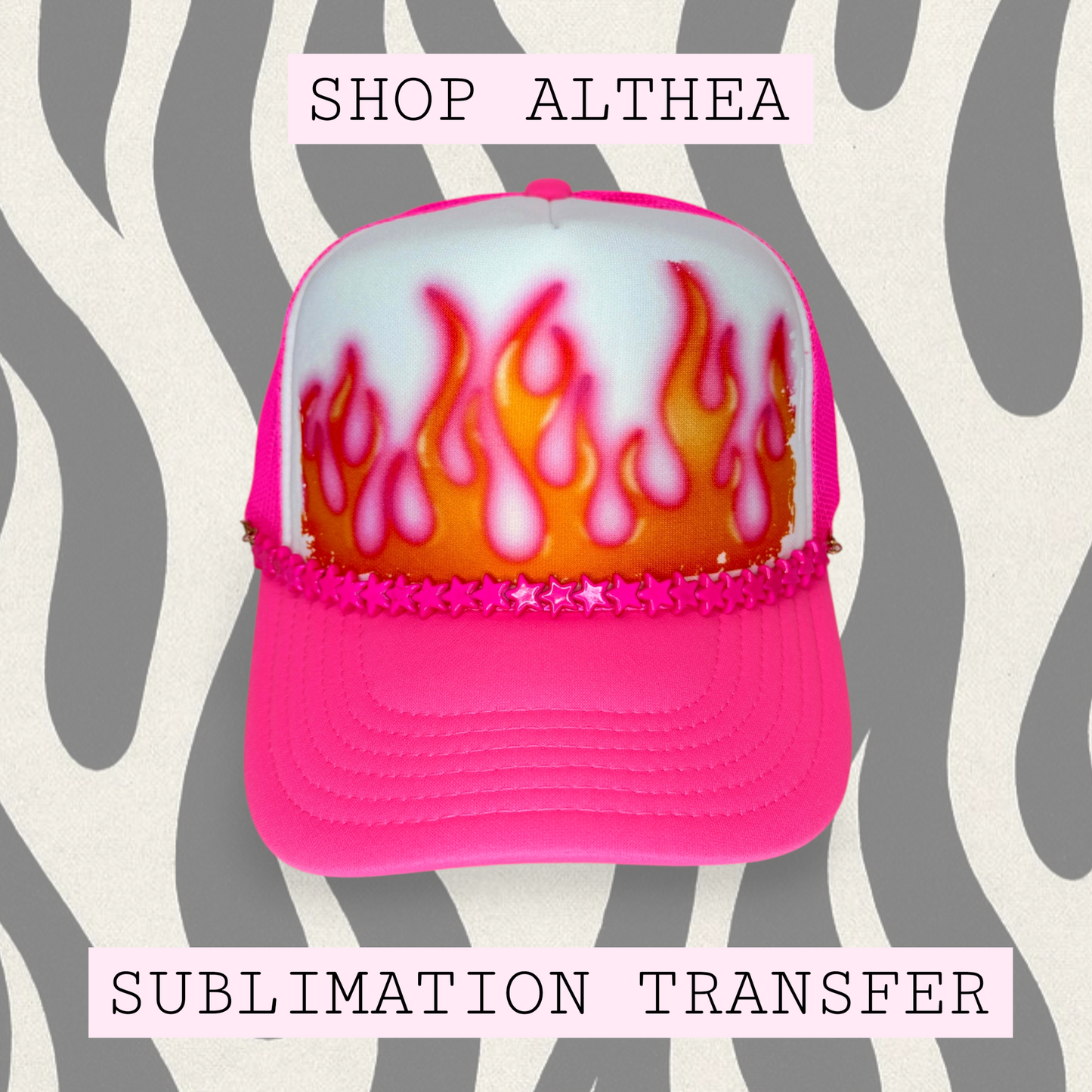 Sublimation Transfer - Airbrush Flames