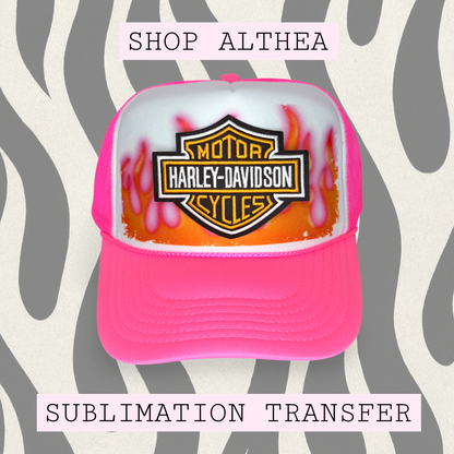 Sublimation Transfer - Airbrush Flames