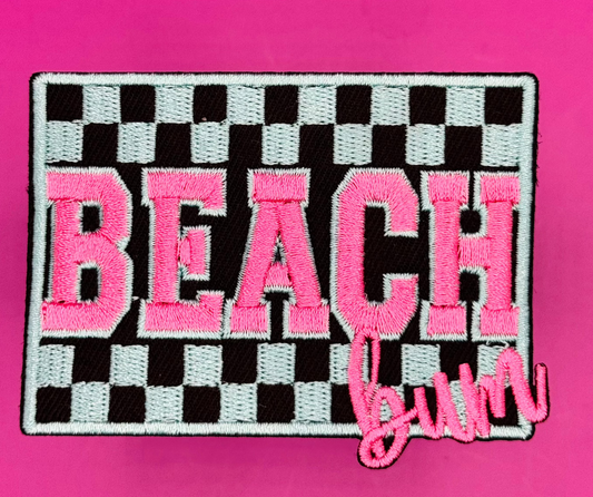 "Beach Bum" Embroidered Patch