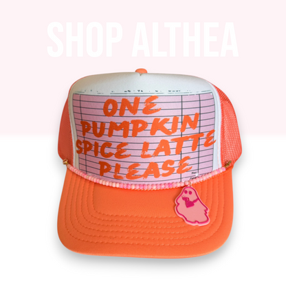 Pumpkin Spice Latte Order - Sublimation Transfer