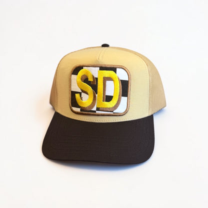 Padres Checkered Trucker Hat