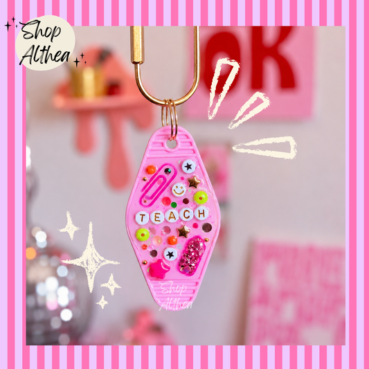 Handmade Motel Keychain