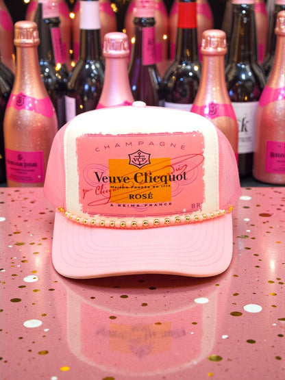 Sublimation Transfer - Pink Rose Champagne Label
